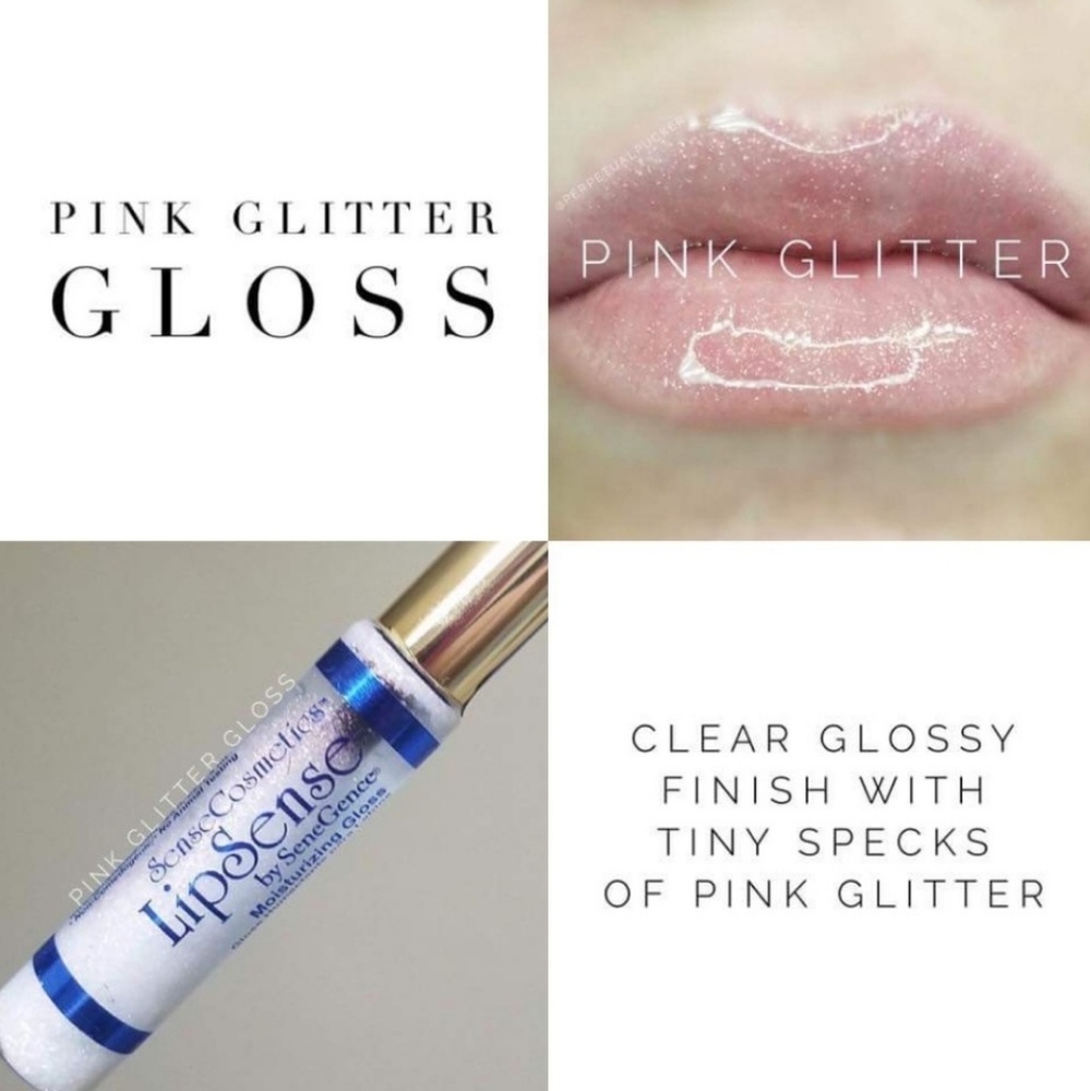 Lipsense Pink Glitter Gloss
